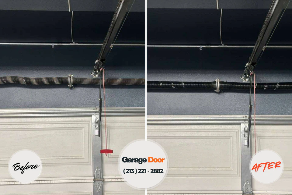 Before and after: garage door repair Dorneyville, PA